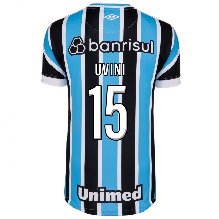 Homem Camisola Bruno Uvini #15 Azul Principal 2023/24 Camisa Brasil