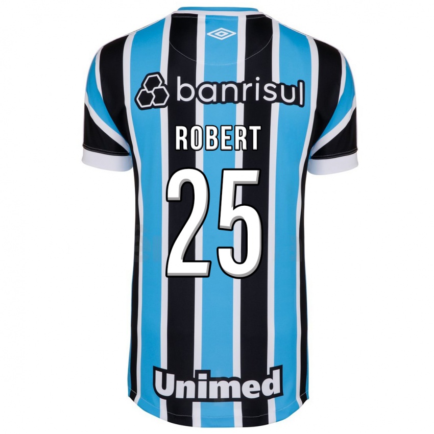 Homem Camisola Jhonata Robert #25 Azul Principal 2023/24 Camisa Brasil