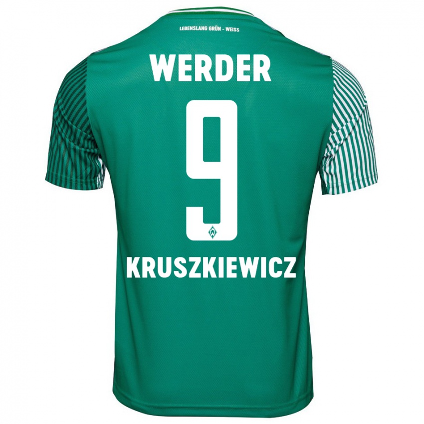 Homem Camisola Jakub Kruszkiewicz #9 Verde Principal 2023/24 Camisa Brasil