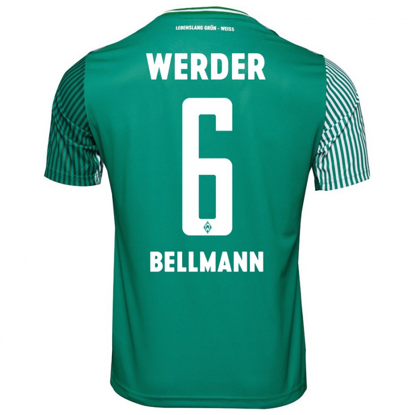 Homem Camisola Paul Bellmann #6 Verde Principal 2023/24 Camisa Brasil