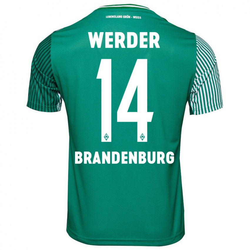 Homem Camisola Michaela Brandenburg #14 Verde Principal 2023/24 Camisa Brasil