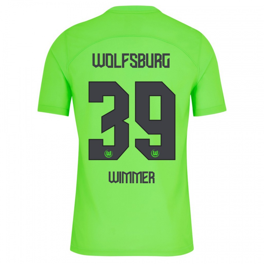 Homem Camisola Patrick Wimmer #39 Verde Principal 2023/24 Camisa Brasil