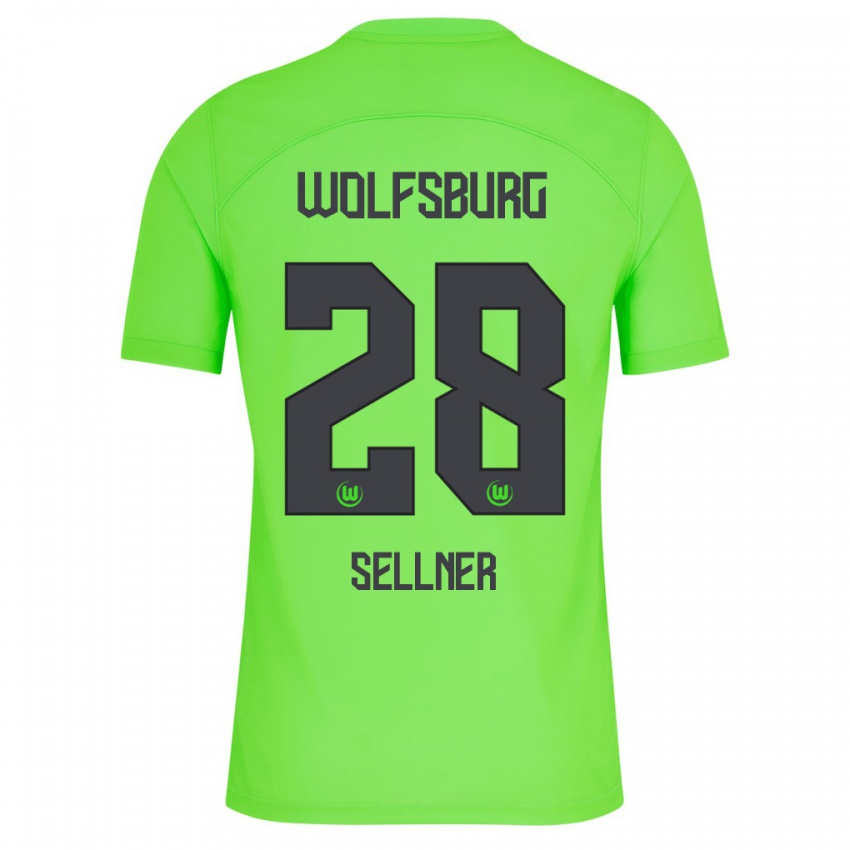 Homem Camisola Tabea Sellner #28 Verde Principal 2023/24 Camisa Brasil