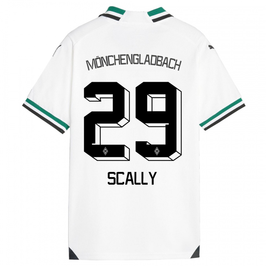 Homem Camisola Joe Scally #29 Branco Verde Principal 2023/24 Camisa Brasil