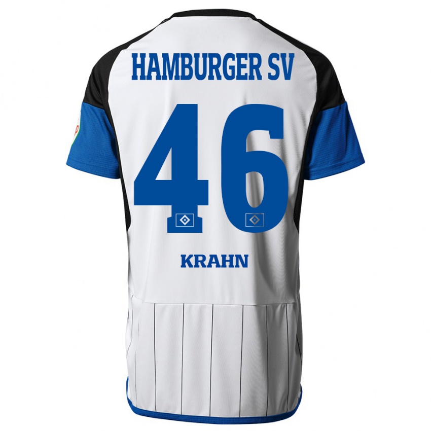 Homem Camisola Elijah Krahn #46 Branco Principal 2023/24 Camisa Brasil