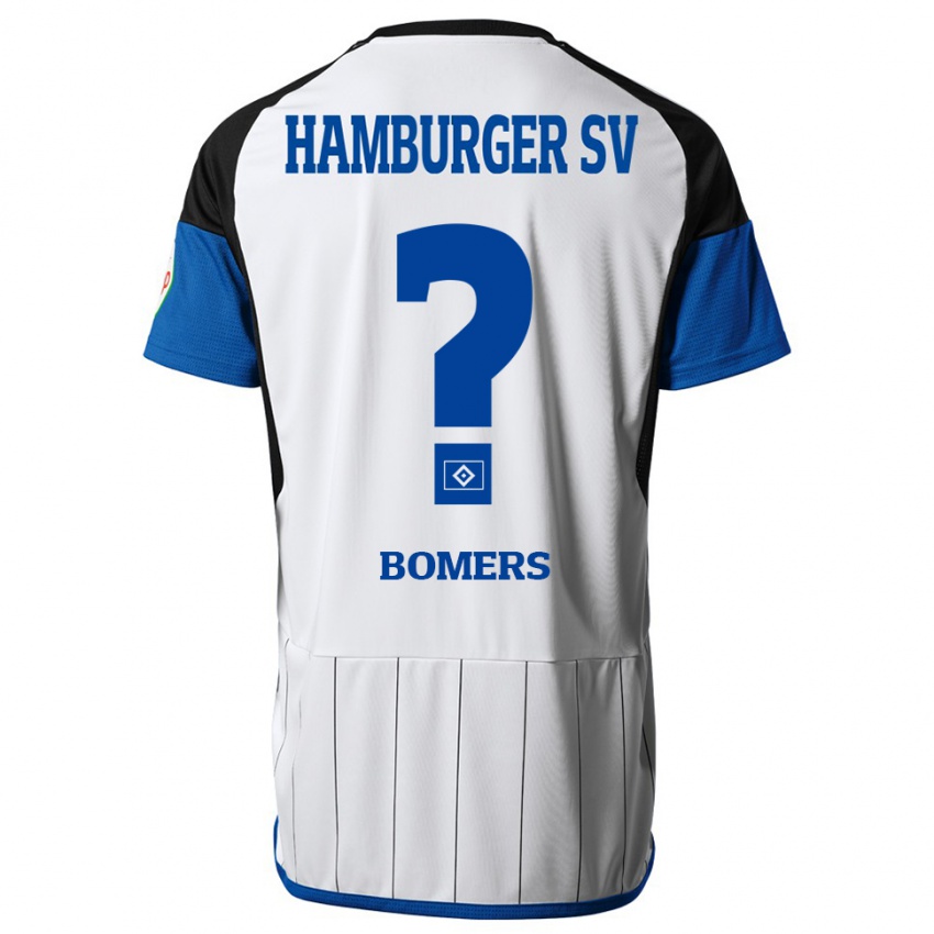 Homem Camisola Henrik Bomers #0 Branco Principal 2023/24 Camisa Brasil