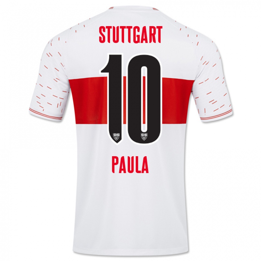 Homem Camisola Raul Paula #10 Branco Principal 2023/24 Camisa Brasil