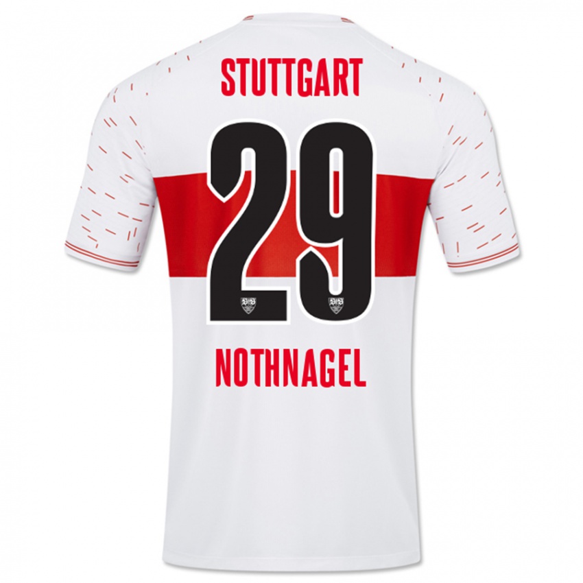 Homem Camisola Dominik Nothnagel #29 Branco Principal 2023/24 Camisa Brasil