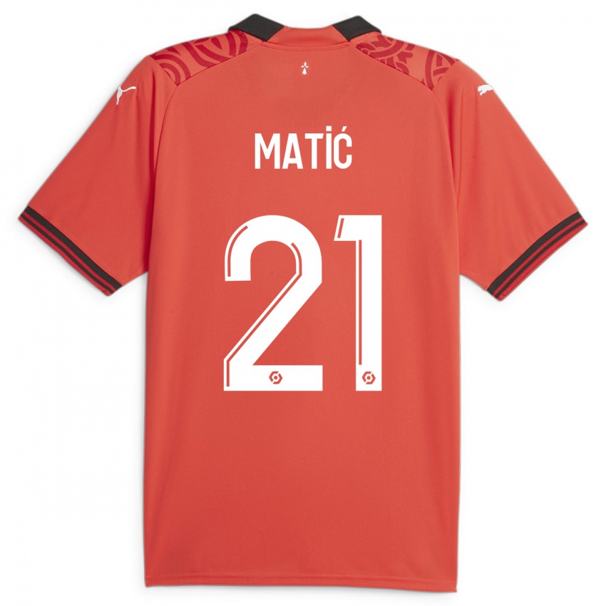 Homem Camisola Nemanja Matic #21 Vermelho Principal 2023/24 Camisa Brasil