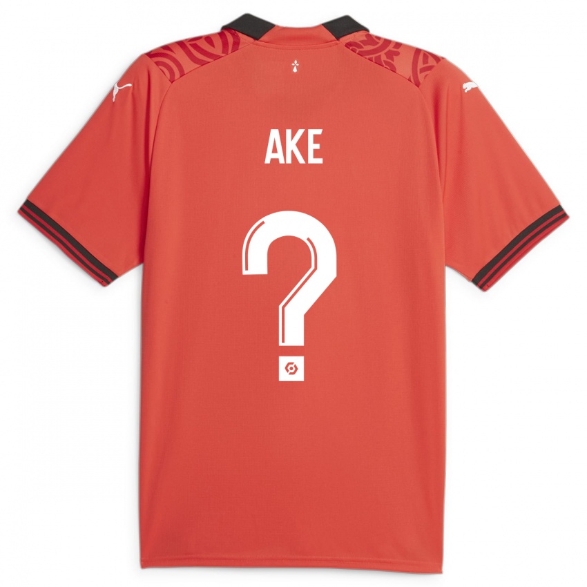 Homem Camisola Junior Ake #0 Vermelho Principal 2023/24 Camisa Brasil