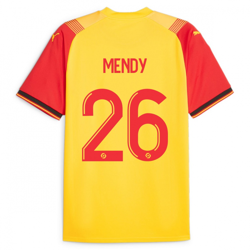 Homem Camisola Nampalys Mendy #26 Amarelo Principal 2023/24 Camisa Brasil