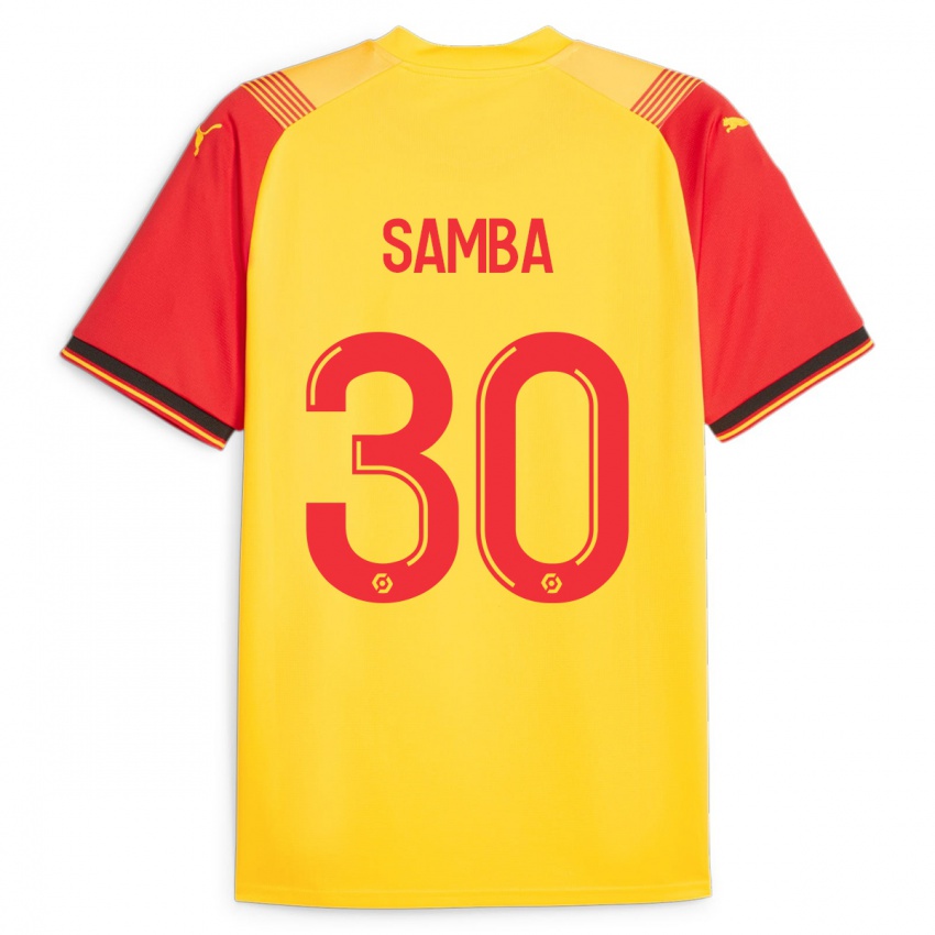 Homem Camisola Brice Samba #30 Amarelo Principal 2023/24 Camisa Brasil