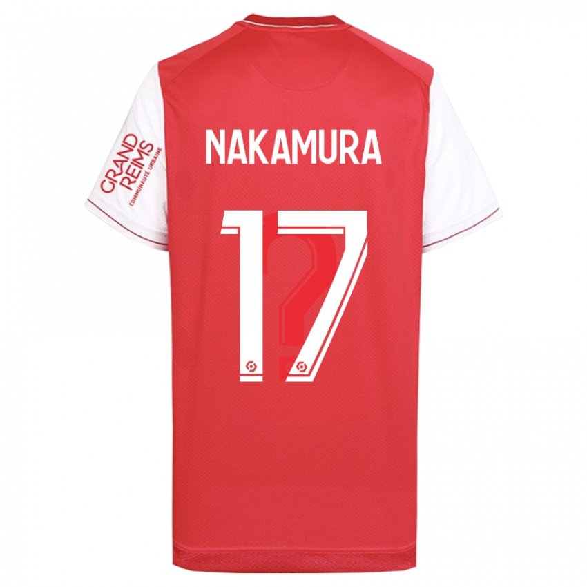 Homem Camisola Keito Nakamura #17 Vermelho Principal 2023/24 Camisa Brasil