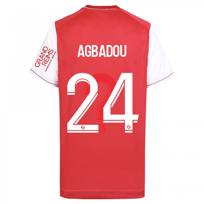 Homem Camisola Emmanuel Agbadou #24 Vermelho Principal 2023/24 Camisa Brasil