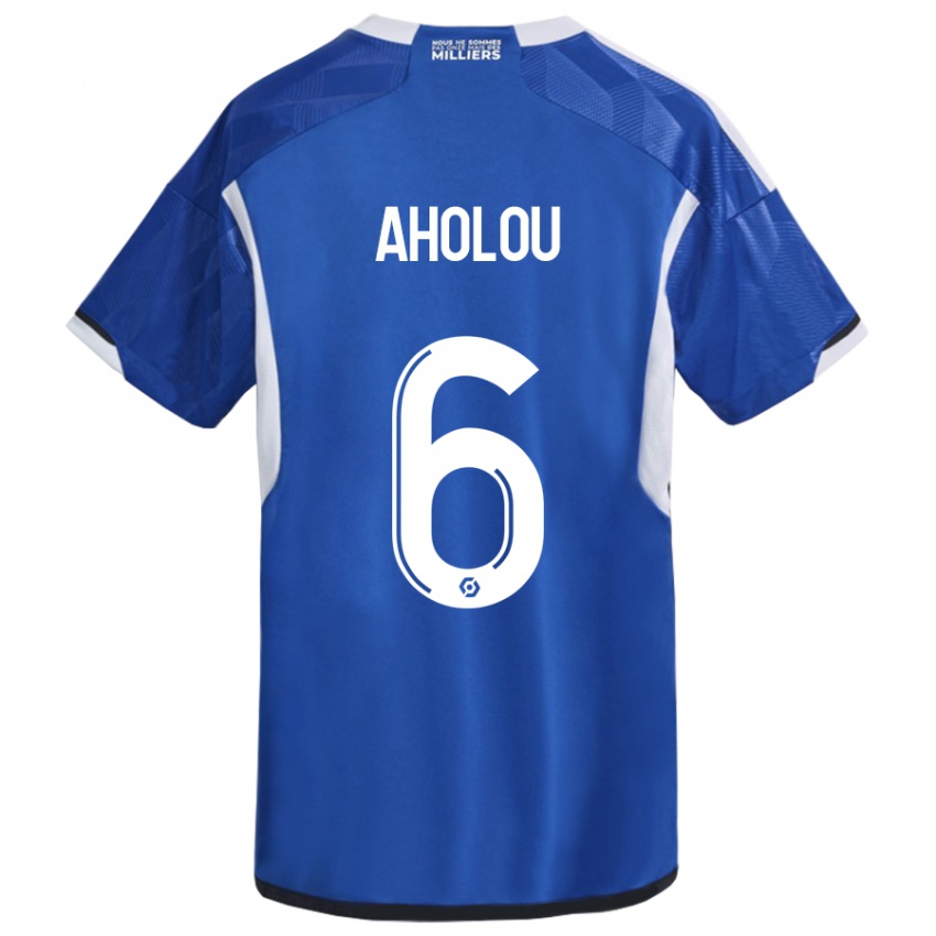 Homem Camisola Jean-Eudes Aholou #6 Azul Principal 2023/24 Camisa Brasil