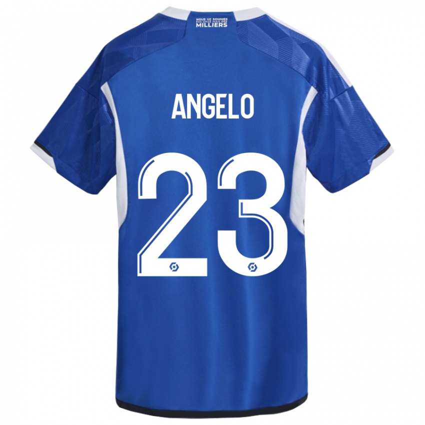 Homem Camisola Ângelo #23 Azul Principal 2023/24 Camisa Brasil