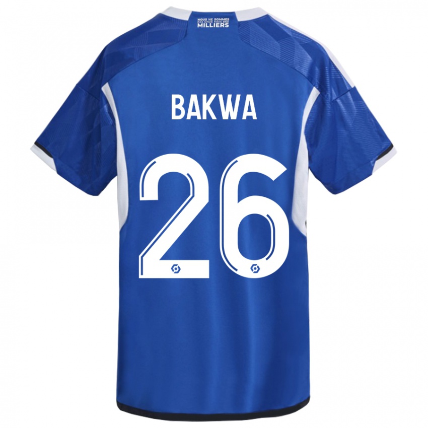 Homem Camisola Dilane Bakwa #26 Azul Principal 2023/24 Camisa Brasil