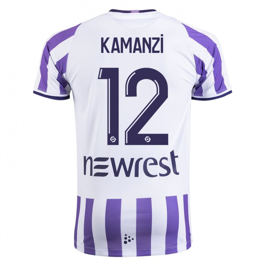 Homem Camisola Warren Kamanzi #12 Branco Principal 2023/24 Camisa Brasil