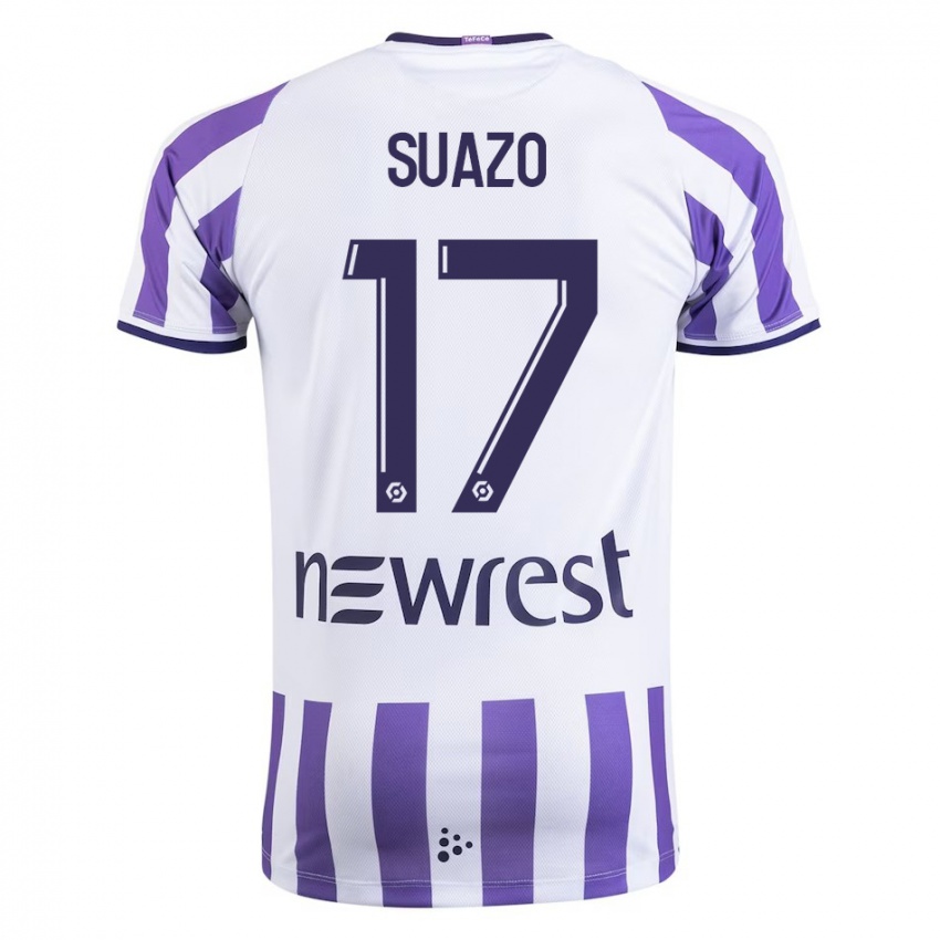 Homem Camisola Gabriel Suazo #17 Branco Principal 2023/24 Camisa Brasil