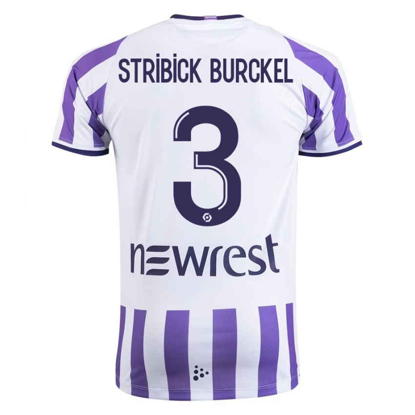 Homem Camisola Laetitia Stribick-Burckel #3 Branco Principal 2023/24 Camisa Brasil