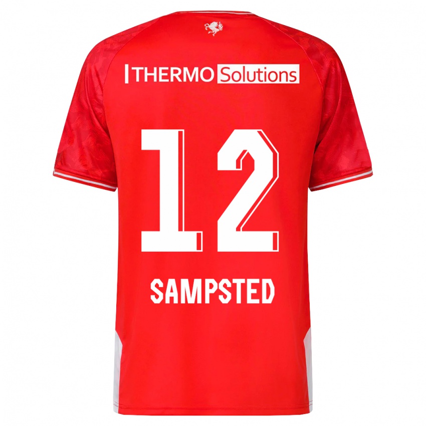 Homem Camisola Alfons Sampsted #12 Vermelho Principal 2023/24 Camisa Brasil