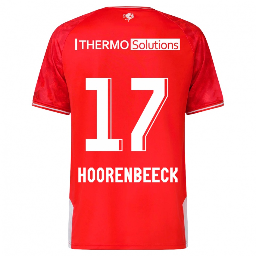 Homem Camisola Alec Van Hoorenbeeck #17 Vermelho Principal 2023/24 Camisa Brasil
