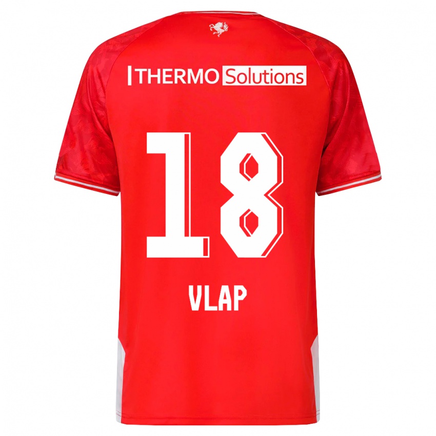 Homem Camisola Michel Vlap #18 Vermelho Principal 2023/24 Camisa Brasil