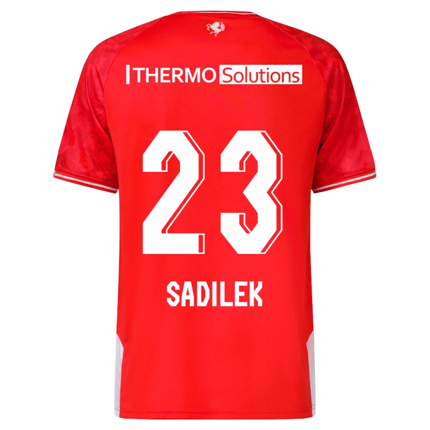 Homem Camisola Michal Sadilek #23 Vermelho Principal 2023/24 Camisa Brasil