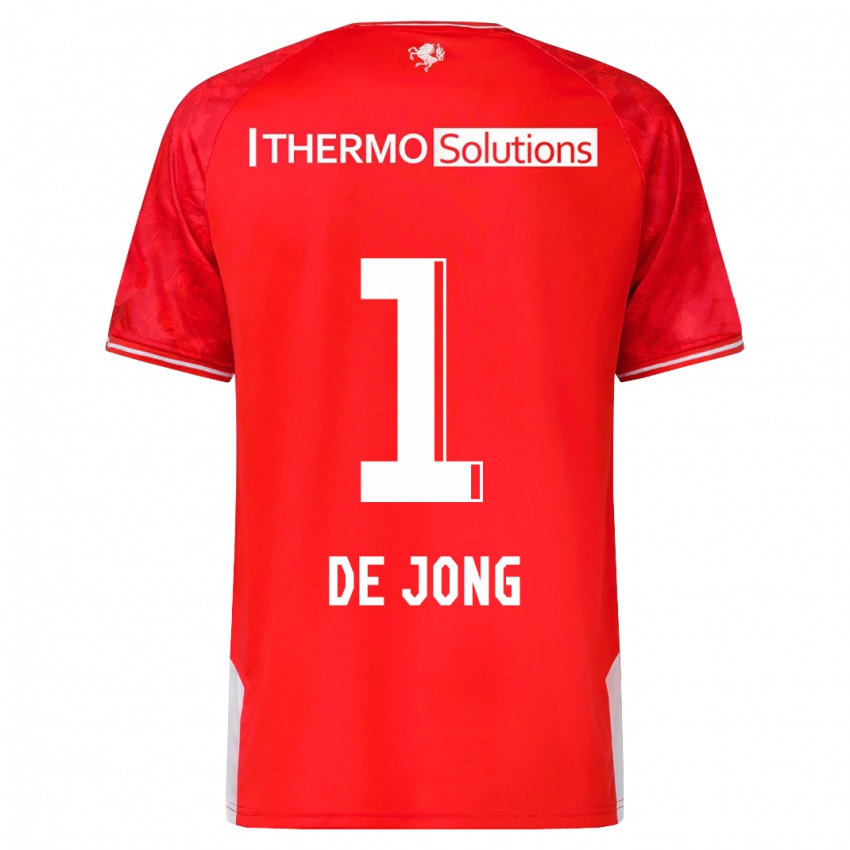 Homem Camisola Danielle De Jong #1 Vermelho Principal 2023/24 Camisa Brasil