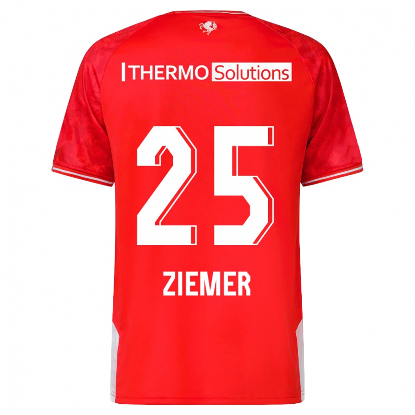Homem Camisola Taylor Ziemer #25 Vermelho Principal 2023/24 Camisa Brasil
