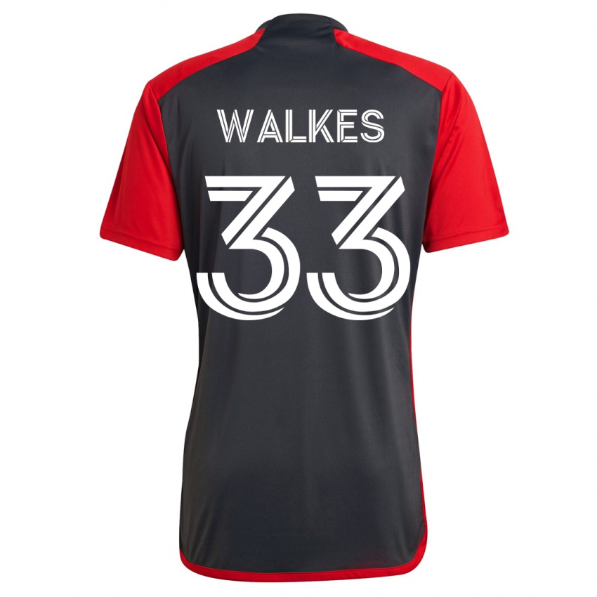 Homem Camisola Reshaun Walkes #33 Cinza Principal 2023/24 Camisa Brasil