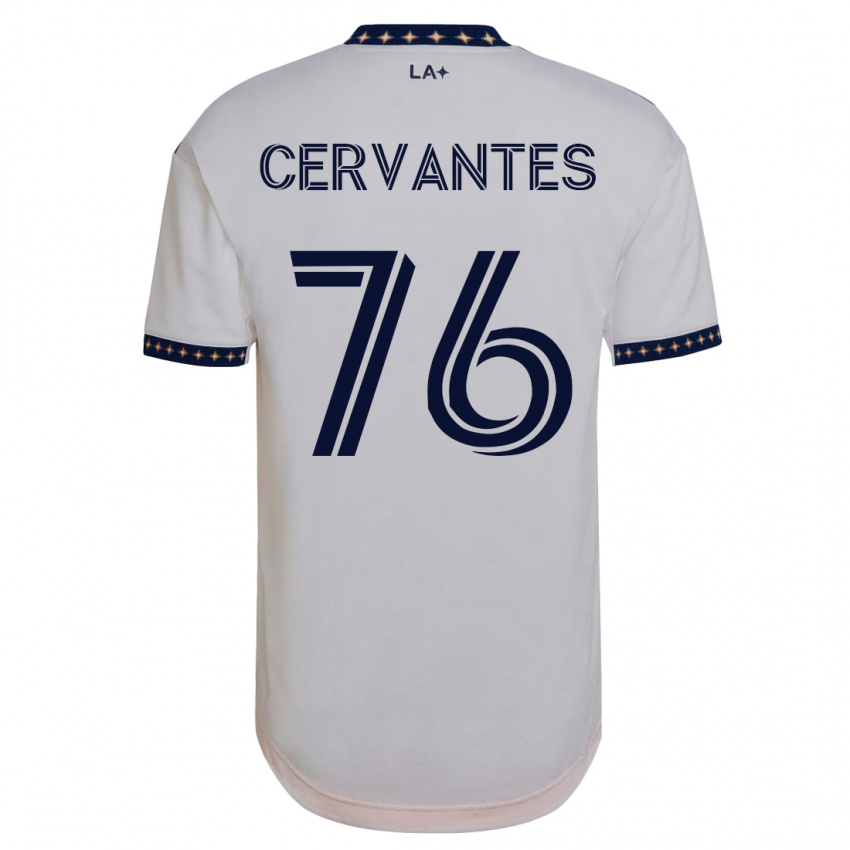 Homem Camisola Aaron Cervantes #76 Branco Principal 2023/24 Camisa Brasil