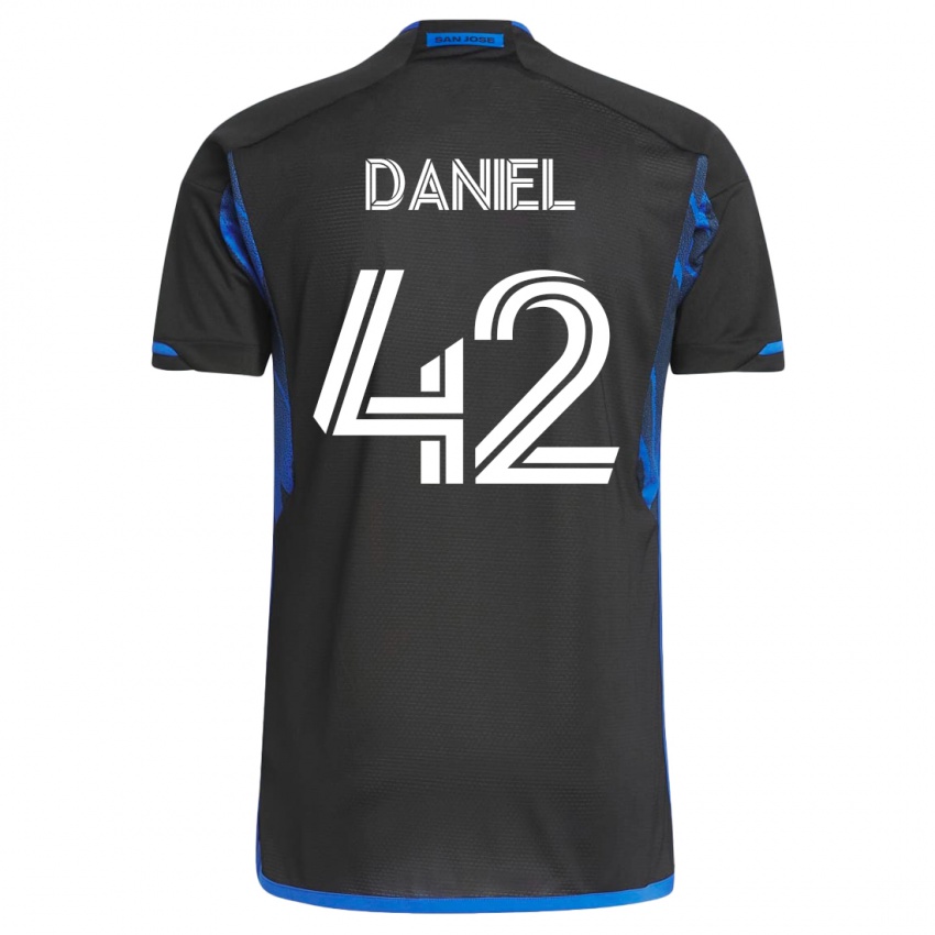 Homem Camisola Daniel #42 Azul Preto Principal 2023/24 Camisa Brasil