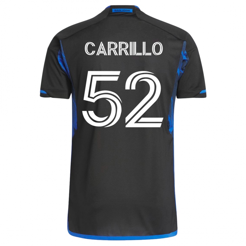 Homem Camisola Israel Carrillo #52 Azul Preto Principal 2023/24 Camisa Brasil