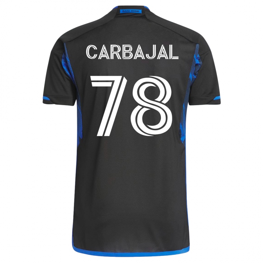 Homem Camisola Sebastian Carbajal #78 Azul Preto Principal 2023/24 Camisa Brasil