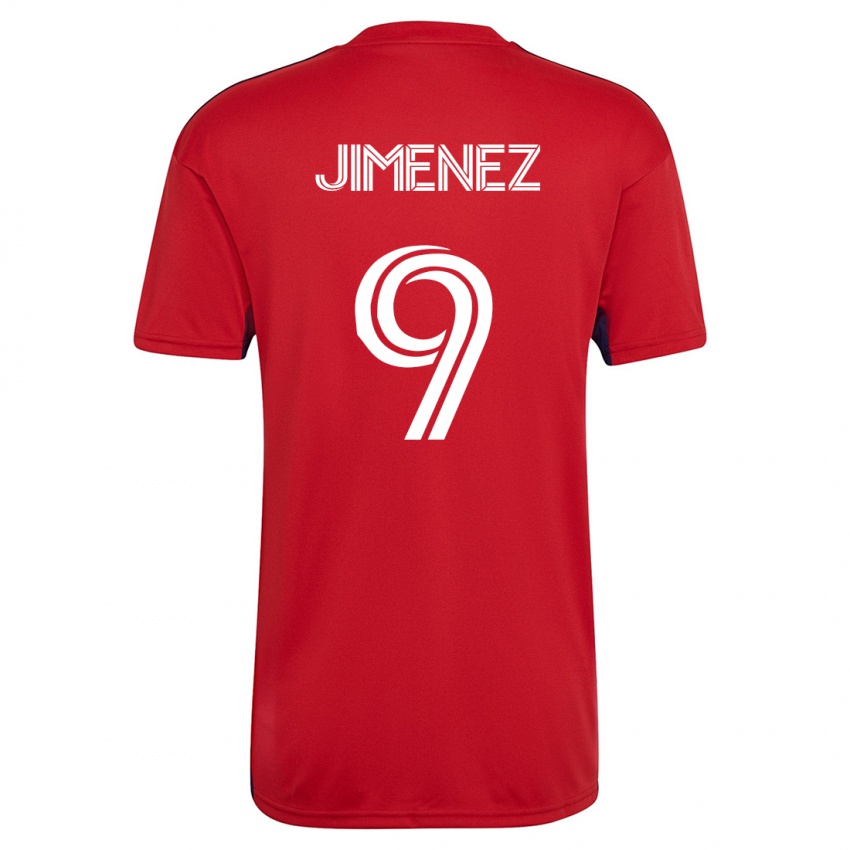 Homem Camisola Jesús Jiménez #9 Vermelho Principal 2023/24 Camisa Brasil