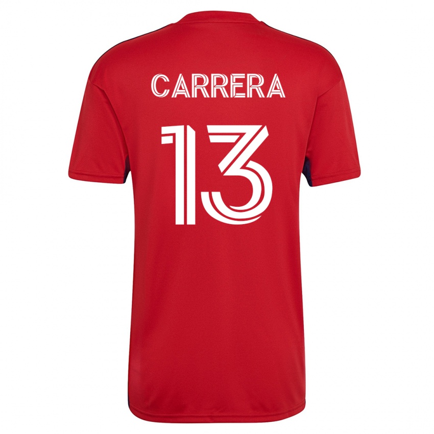 Homem Camisola Antonio Carrera #13 Vermelho Principal 2023/24 Camisa Brasil