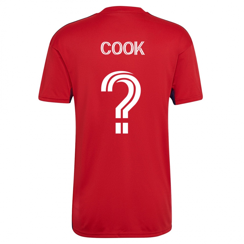 Homem Camisola Christopher Cook #0 Vermelho Principal 2023/24 Camisa Brasil