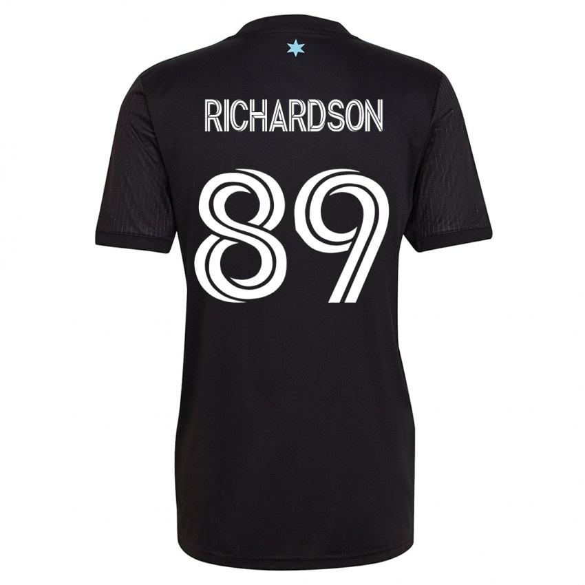 Homem Camisola Nick Richardson #89 Preto Principal 2023/24 Camisa Brasil
