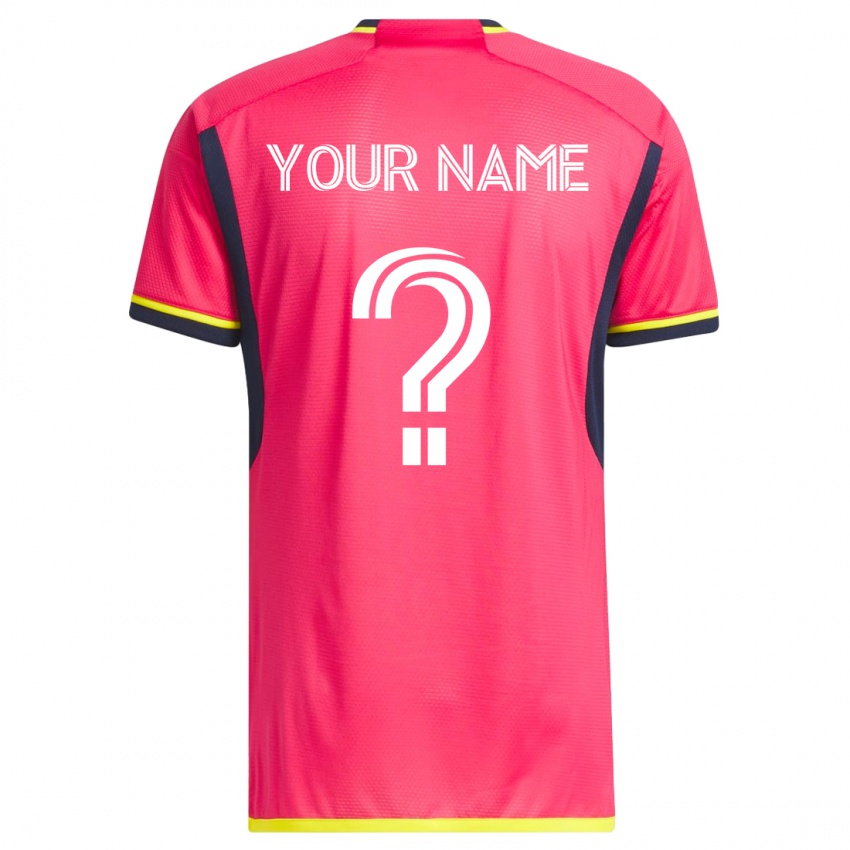 Homem Camisola Seu Nome #0 Rosa Principal 2023/24 Camisa Brasil