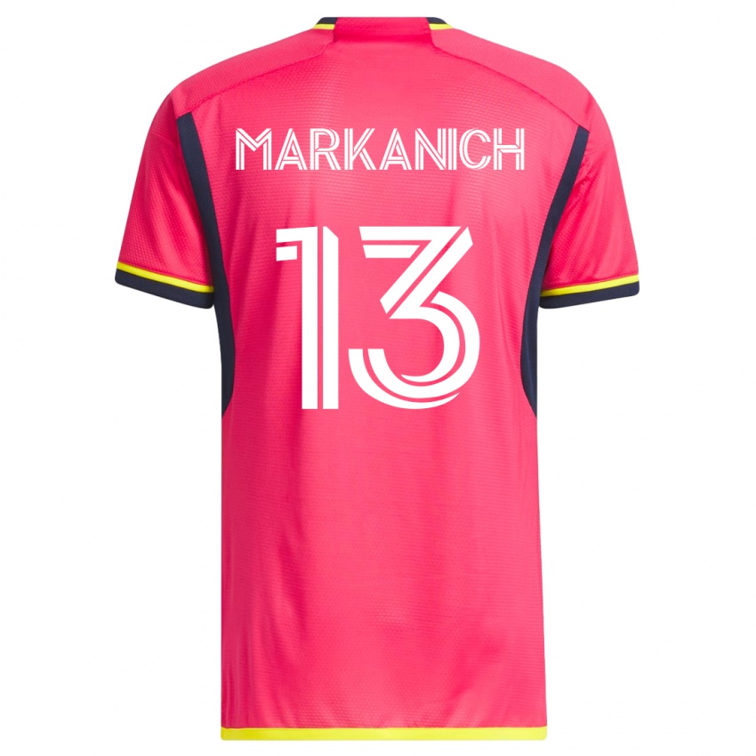Homem Camisola Anthony Markanich #13 Rosa Principal 2023/24 Camisa Brasil