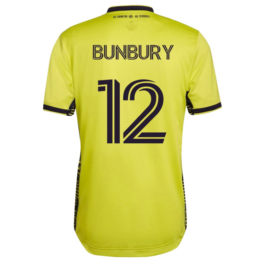 Homem Camisola Teal Bunbury #12 Amarelo Principal 2023/24 Camisa Brasil