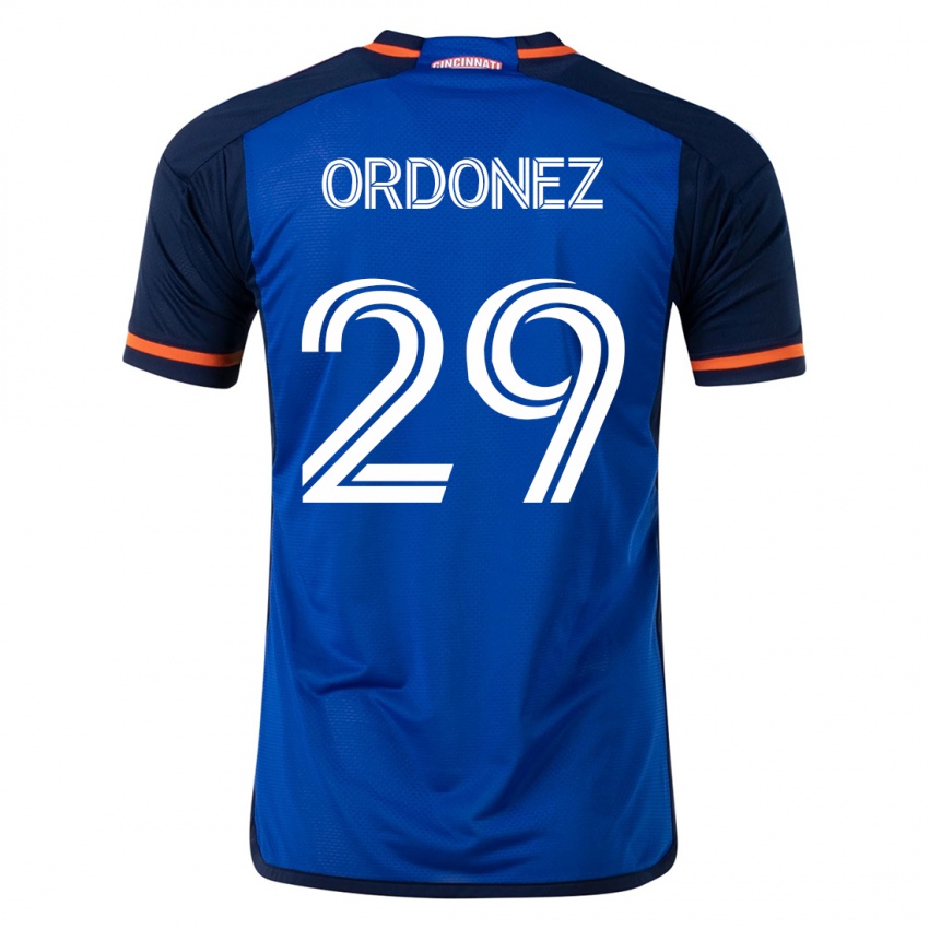 Homem Camisola Arquímides Ordóñez #29 Azul Principal 2023/24 Camisa Brasil