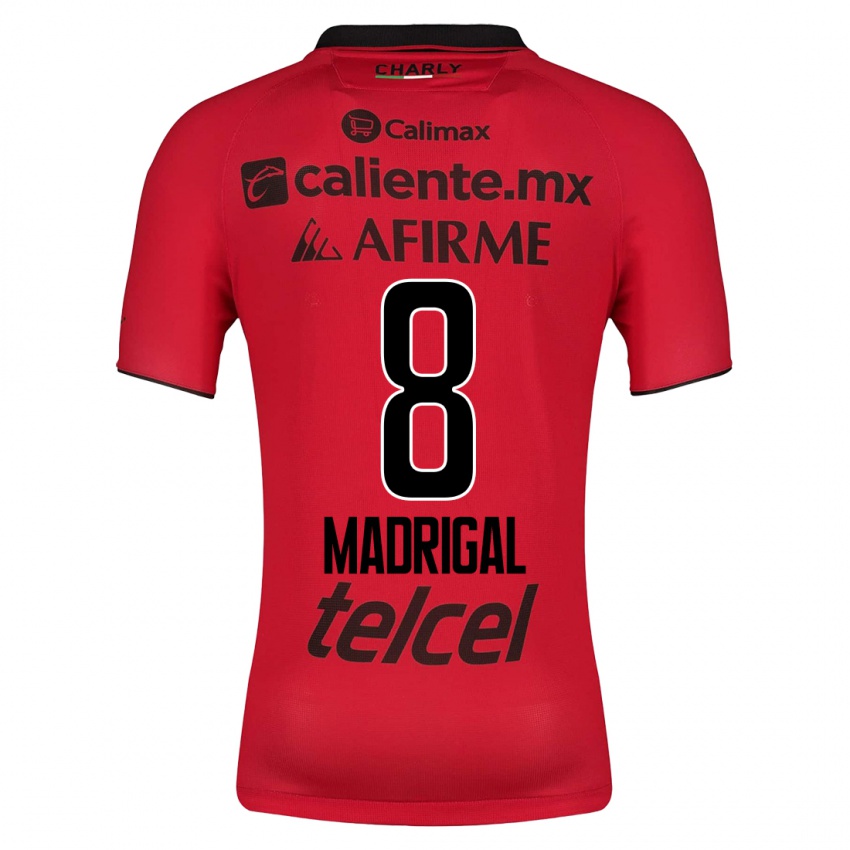 Homem Camisola Fernando Madrigal #8 Vermelho Principal 2023/24 Camisa Brasil