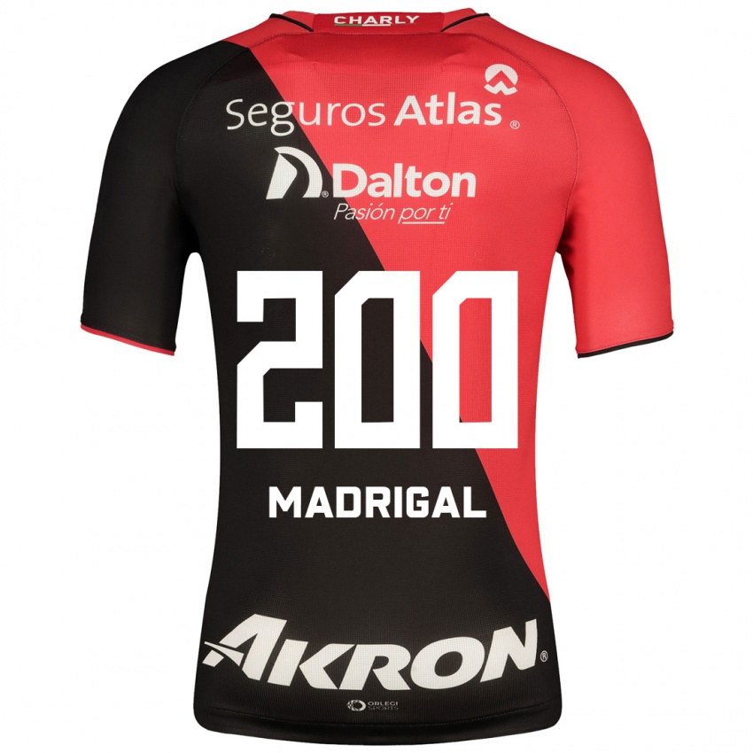 Homem Camisola Kevin Madrigal #200 Preto Principal 2023/24 Camisa Brasil