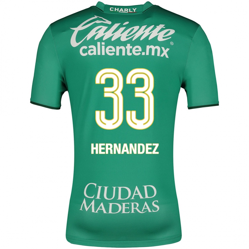 Homem Camisola Pedro Hernández #33 Verde Principal 2023/24 Camisa Brasil