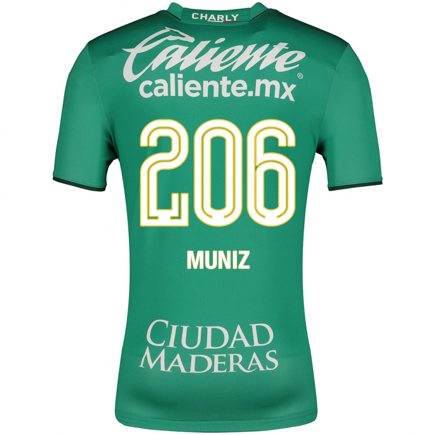 Homem Camisola Isaác Muñíz #206 Verde Principal 2023/24 Camisa Brasil