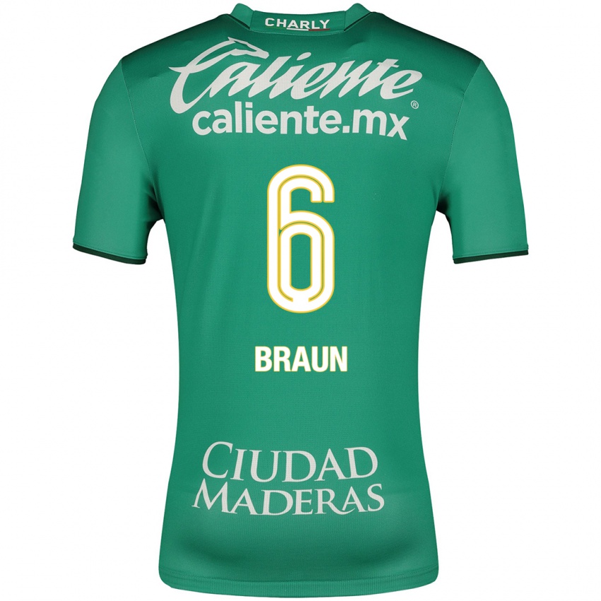 Homem Camisola Sophia Braun #6 Verde Principal 2023/24 Camisa Brasil
