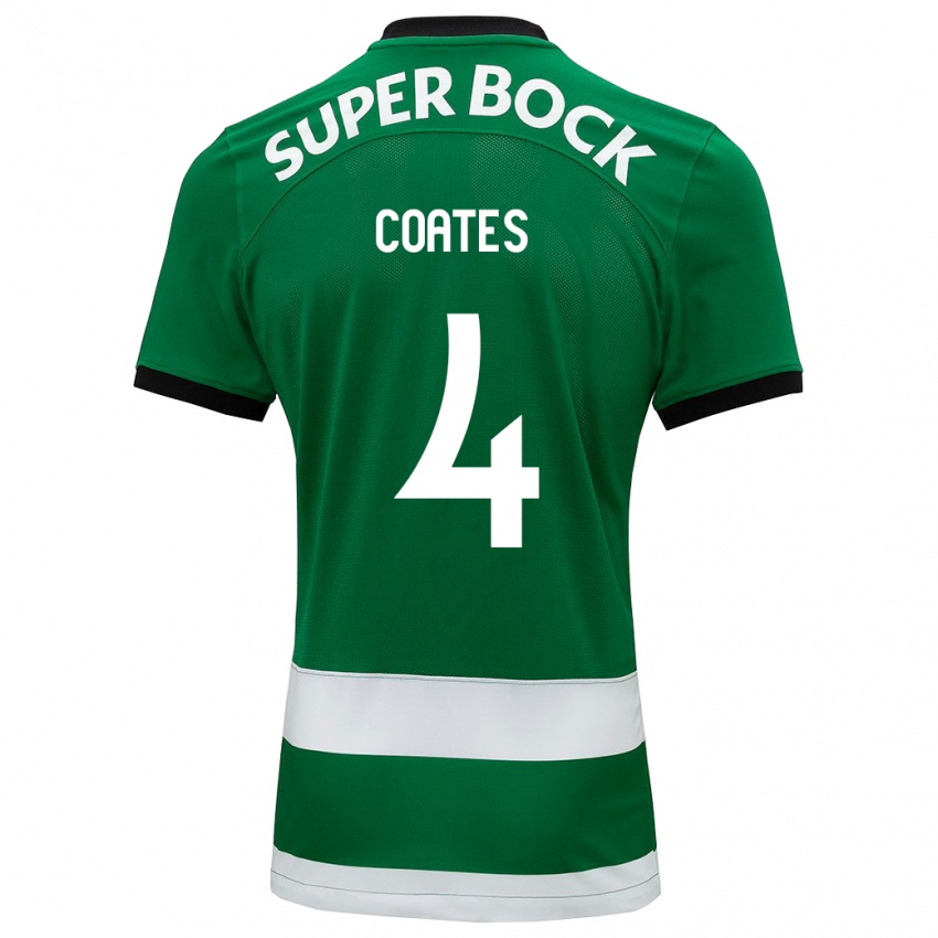 Homem Camisola Sebastian Coates #4 Verde Principal 2023/24 Camisa Brasil