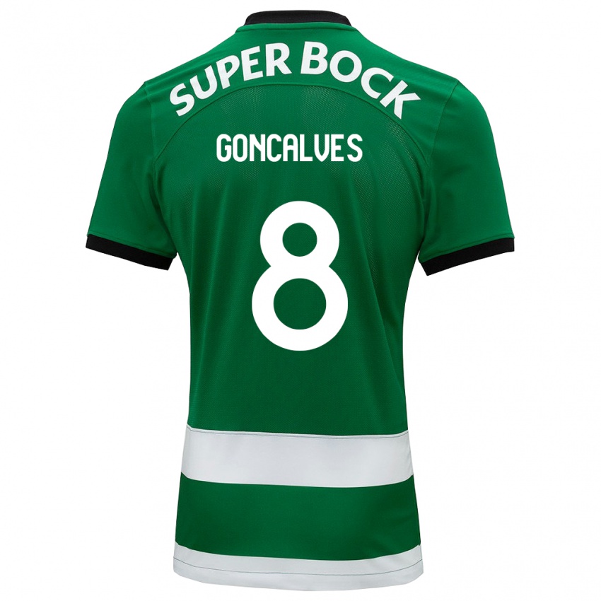 Homem Camisola Pedro Goncalves #8 Verde Principal 2023/24 Camisa Brasil